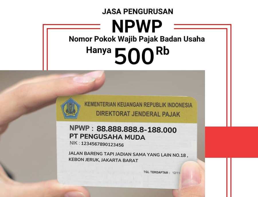 Biaya Pembuatan NPWP, NIB, dan TDP