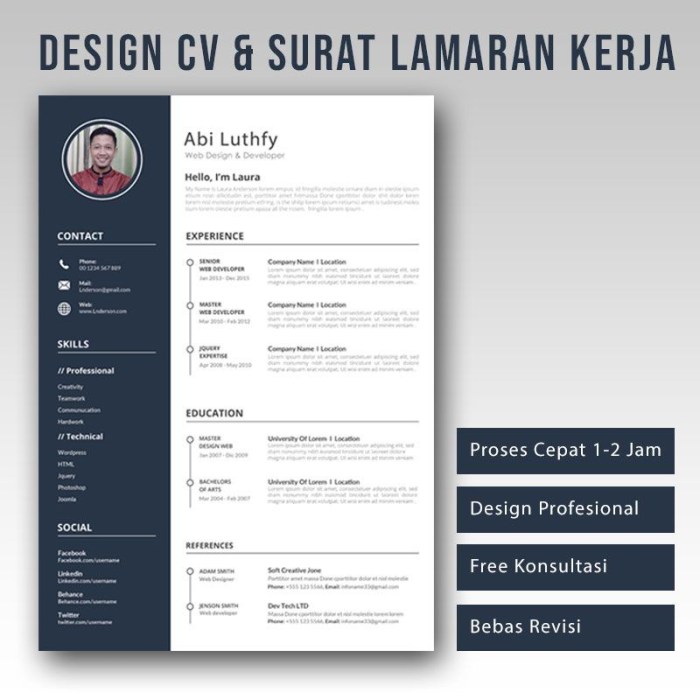 Jasa Pembuatan CV Taman Sari Bandung