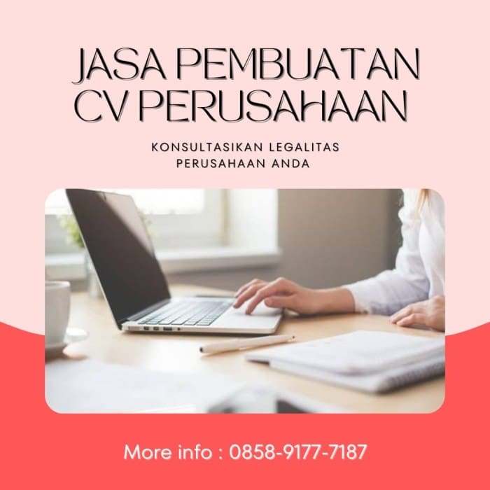 Jasa Pembuatan CV Ledeng Bandung